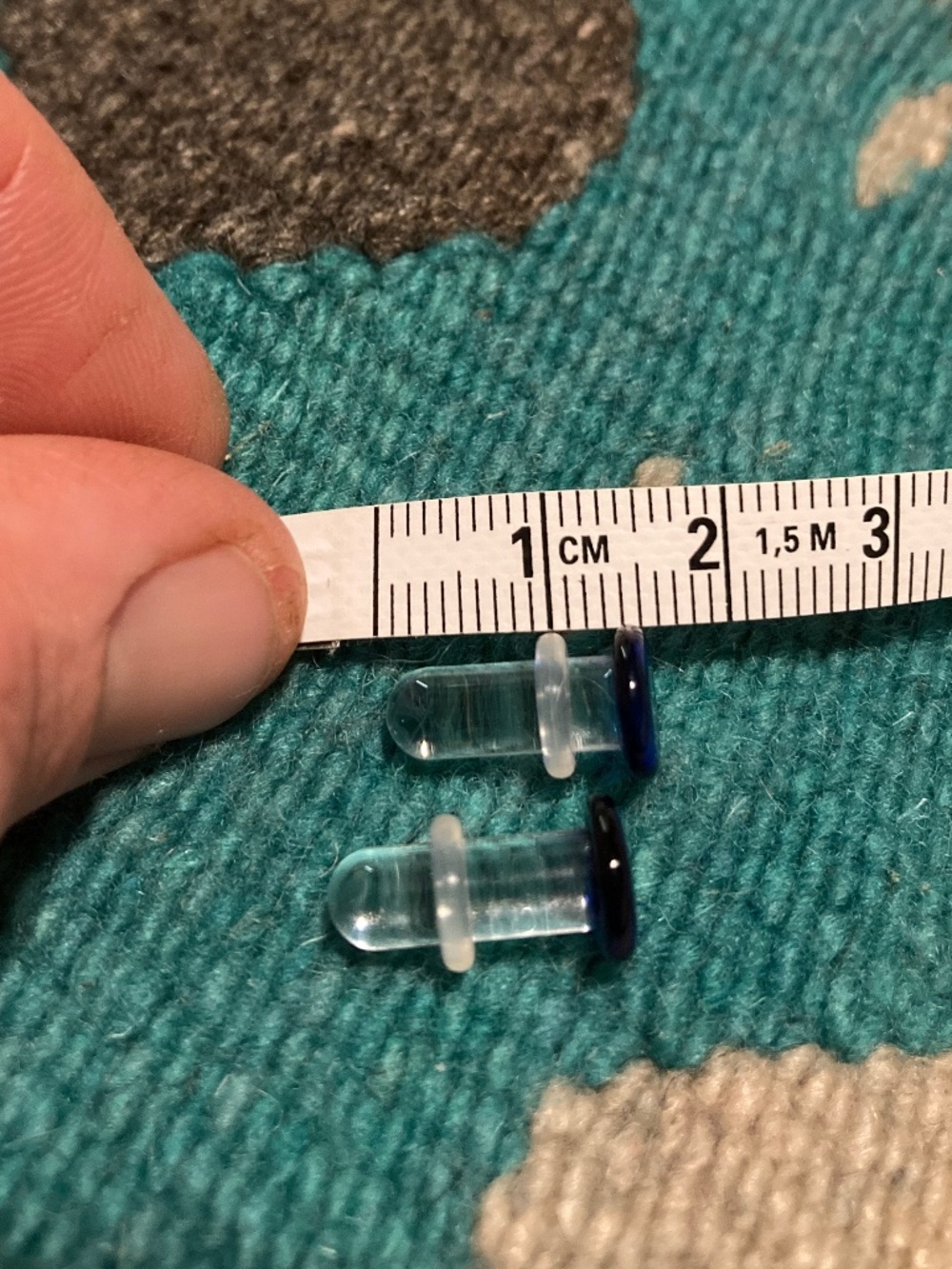 glasswear studios colorfront cobalt blue flat single flare plug 4g 5mm